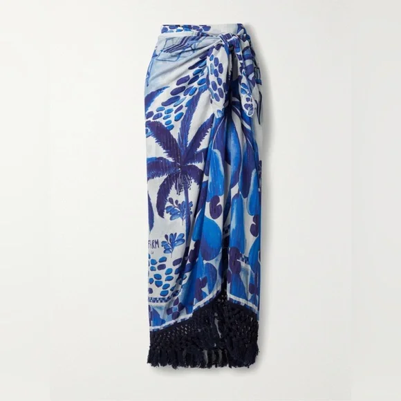 FARM RIO
Fringed Printed Metallic Voile Pareo sarong - Picture 2 of 9